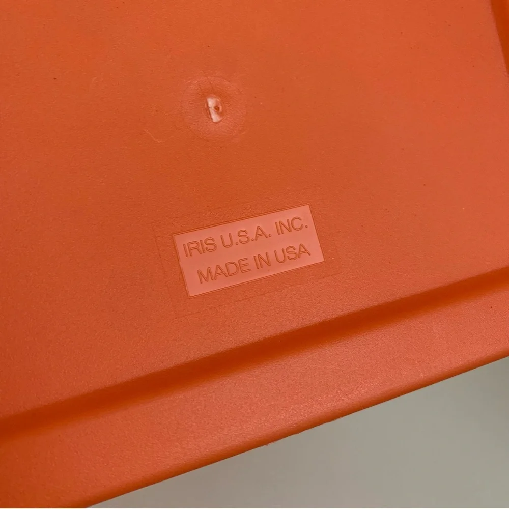 New vintage Orange bucket made in USA